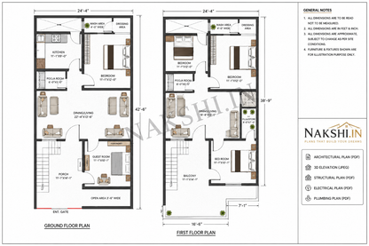 Architect Designed 50+ House Plans PDF – Ready to Build | All Plot Sizes | Only ₹99