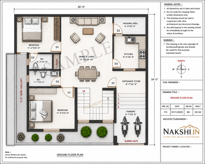 Architect Designed 50+ House Plans PDF – Ready to Build | All Plot Sizes | Only ₹99