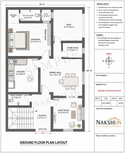 Architect Designed 50+ House Plans PDF – Ready to Build | All Plot Sizes | Only ₹99